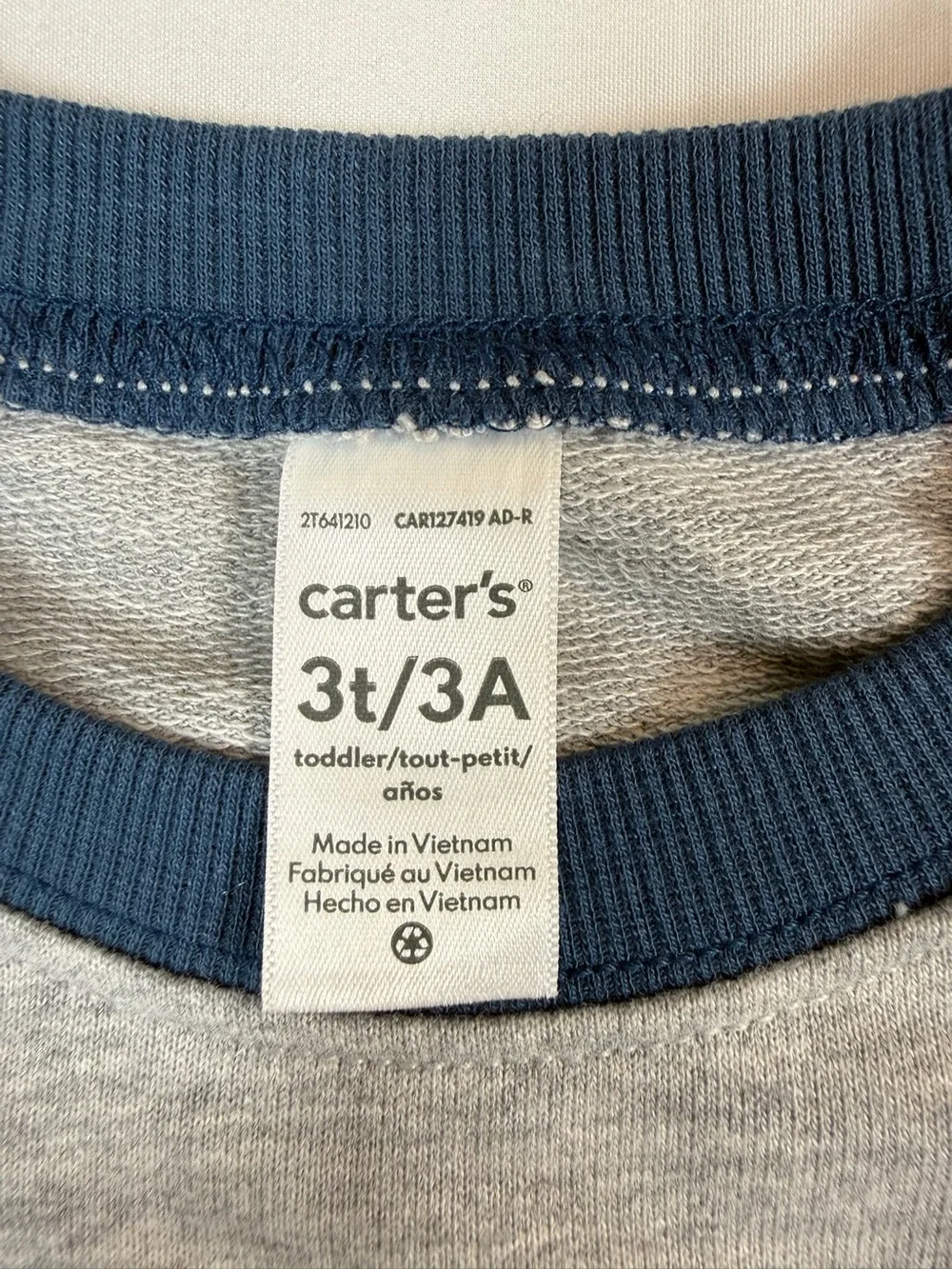 NWT CARTER’S Captain Toddler Sweatshirt Pullover 3T Graphic Crewneck NEW